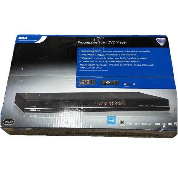 New NIP RCA DRC260 DVD/CD MP3 Player Progressive Scan NEW Region 1 Sealed -Read - Picture 1 of 9
